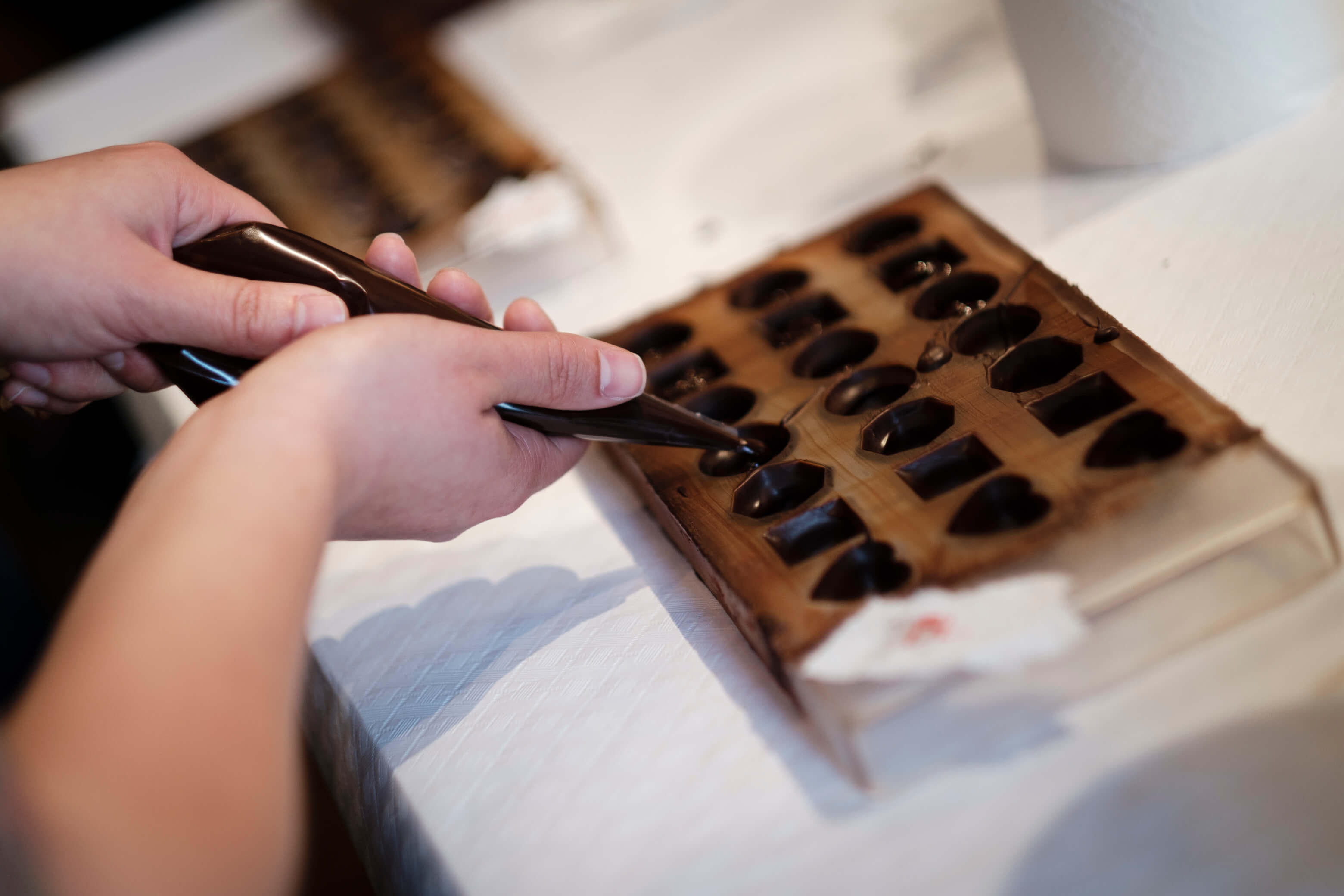 remplissez vous-même les chocolats lors de notre atelier à Cusco